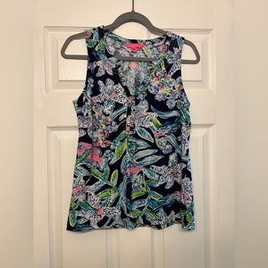 Lilly Pulitzer Essie Top Bright Navy Sway this Way